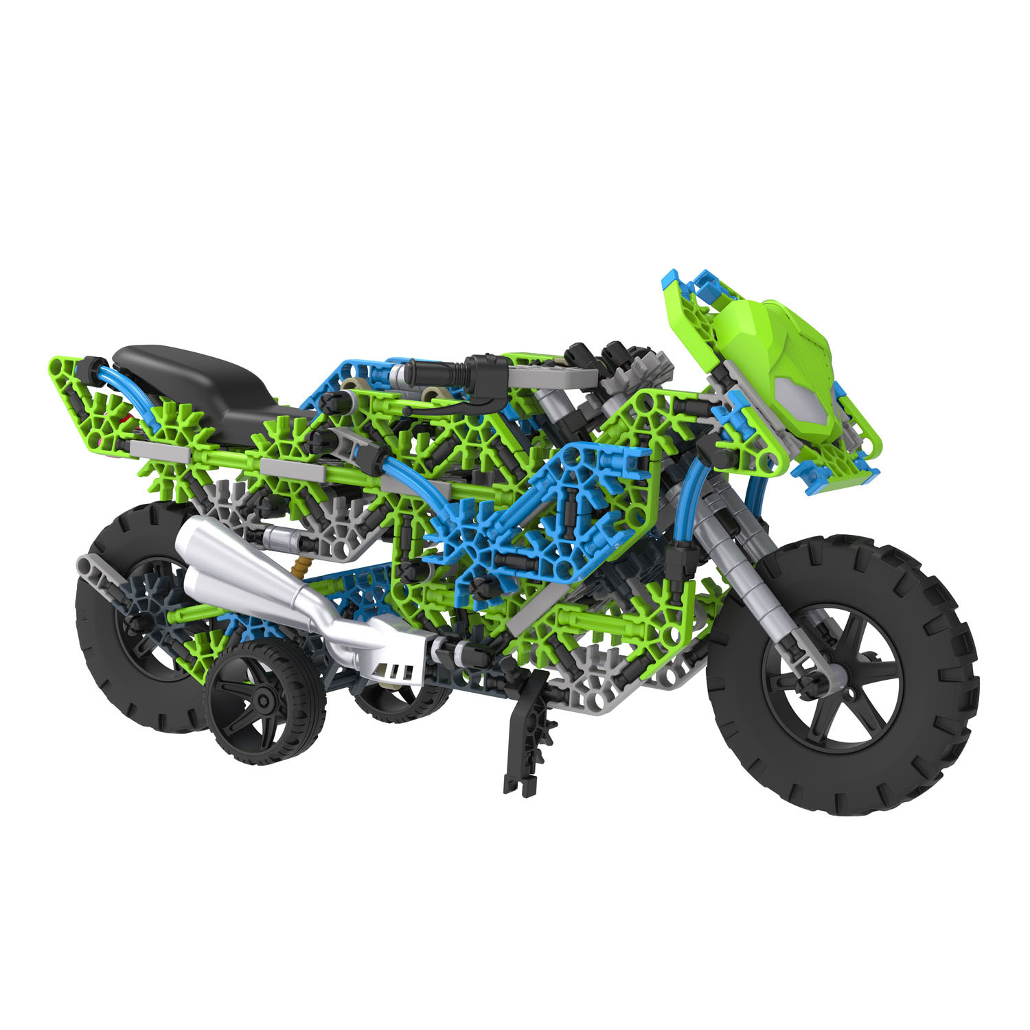 K'Nex Mega Motorrad-Bausatz, 456-teilig.