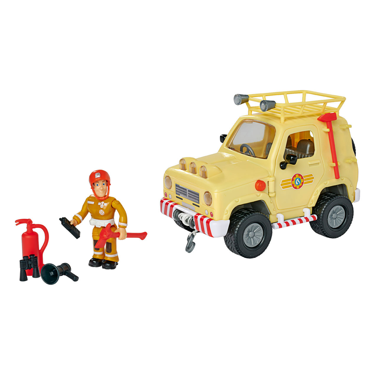Feuerwehrmann Sam Mountain 4x4 Jeep mit Figur