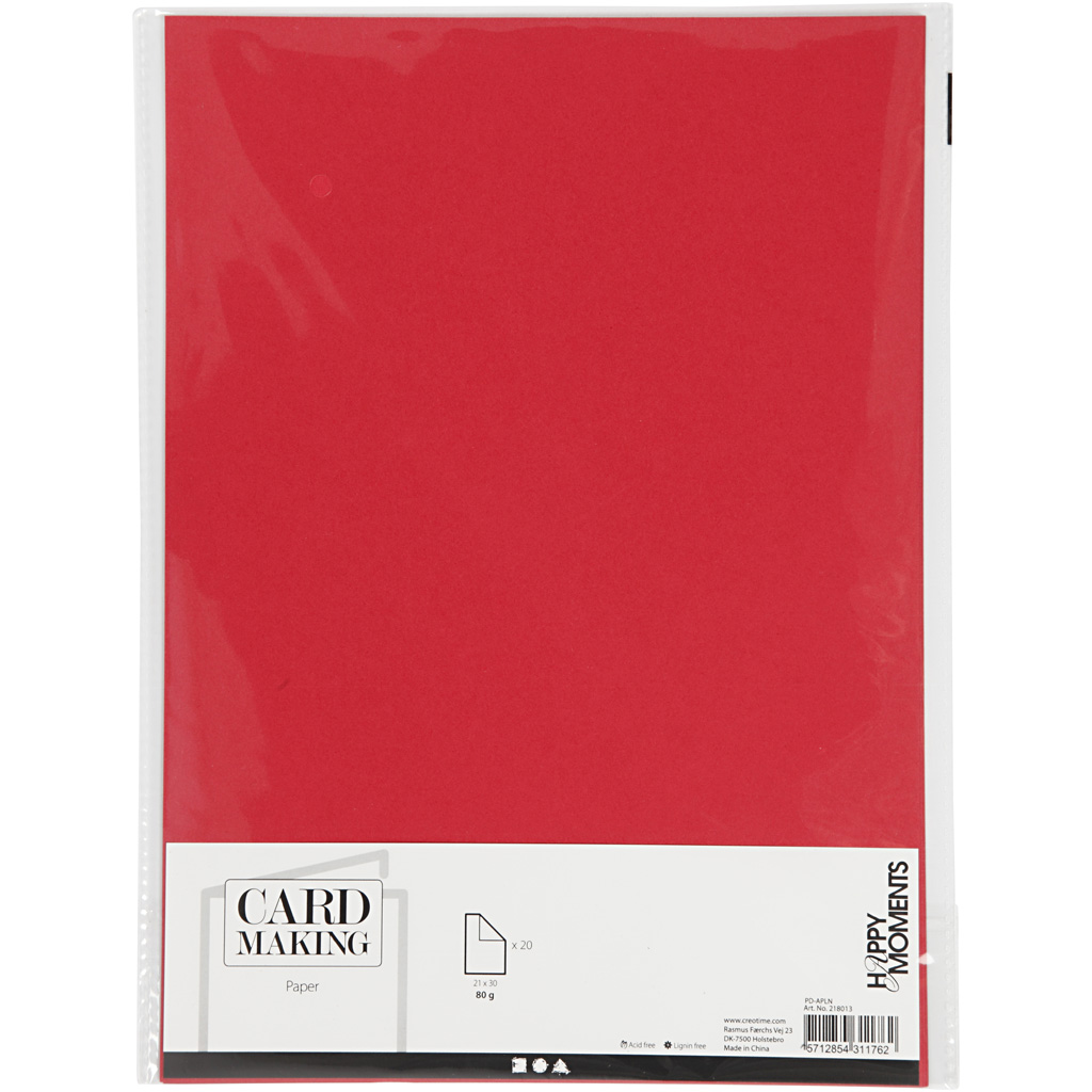Papier Rot A4 80gr, 20Stk.