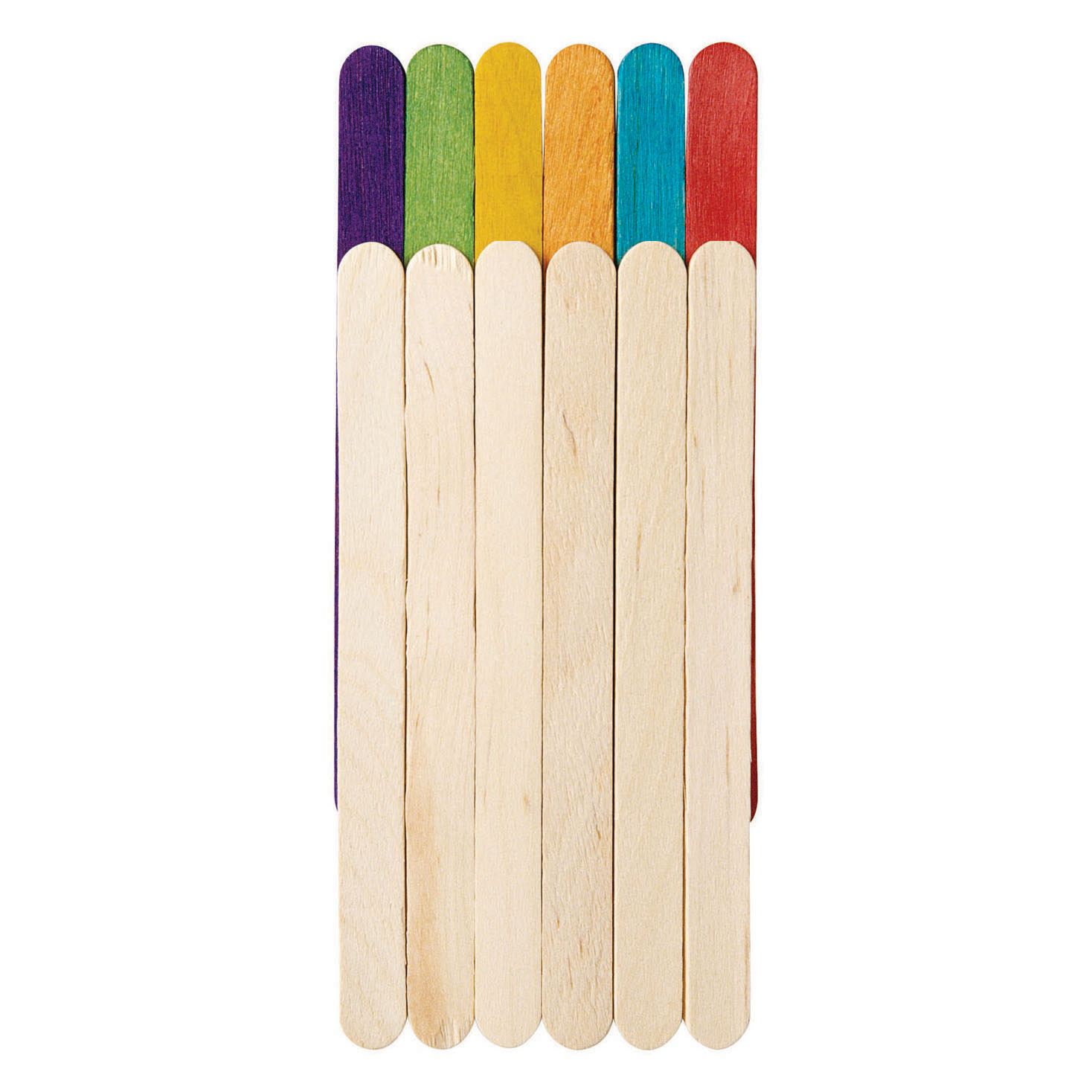 Colorations - Farbige Bastelstäbchen aus Holz, 1000 Stück.
