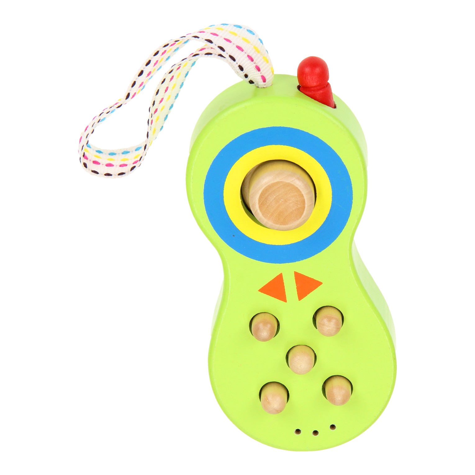Houten Telefoon met Geluid - Groen