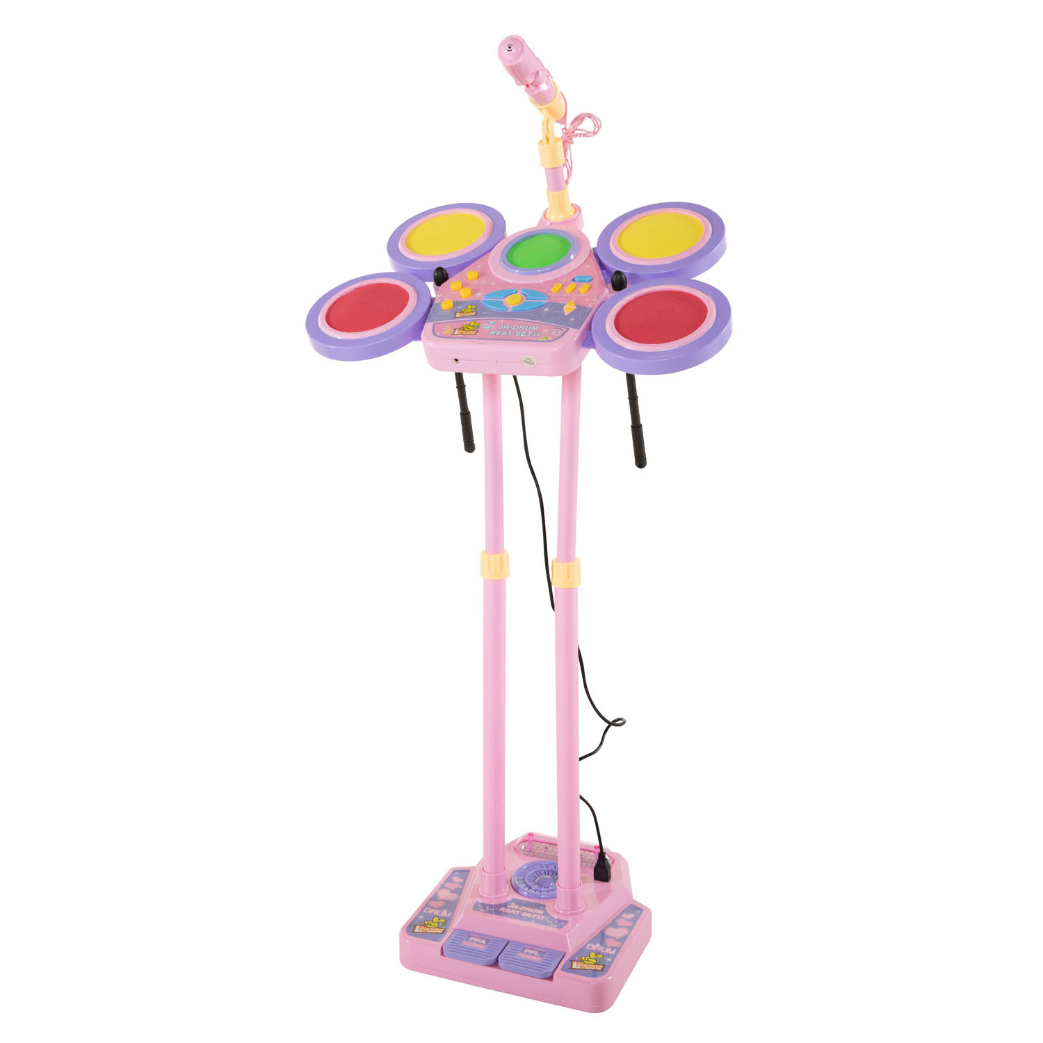 Mikrofon mit Schlagzeug Pink