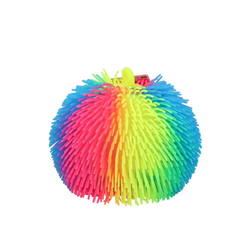Großer Regenbogen-Flauschball – 22 cm
