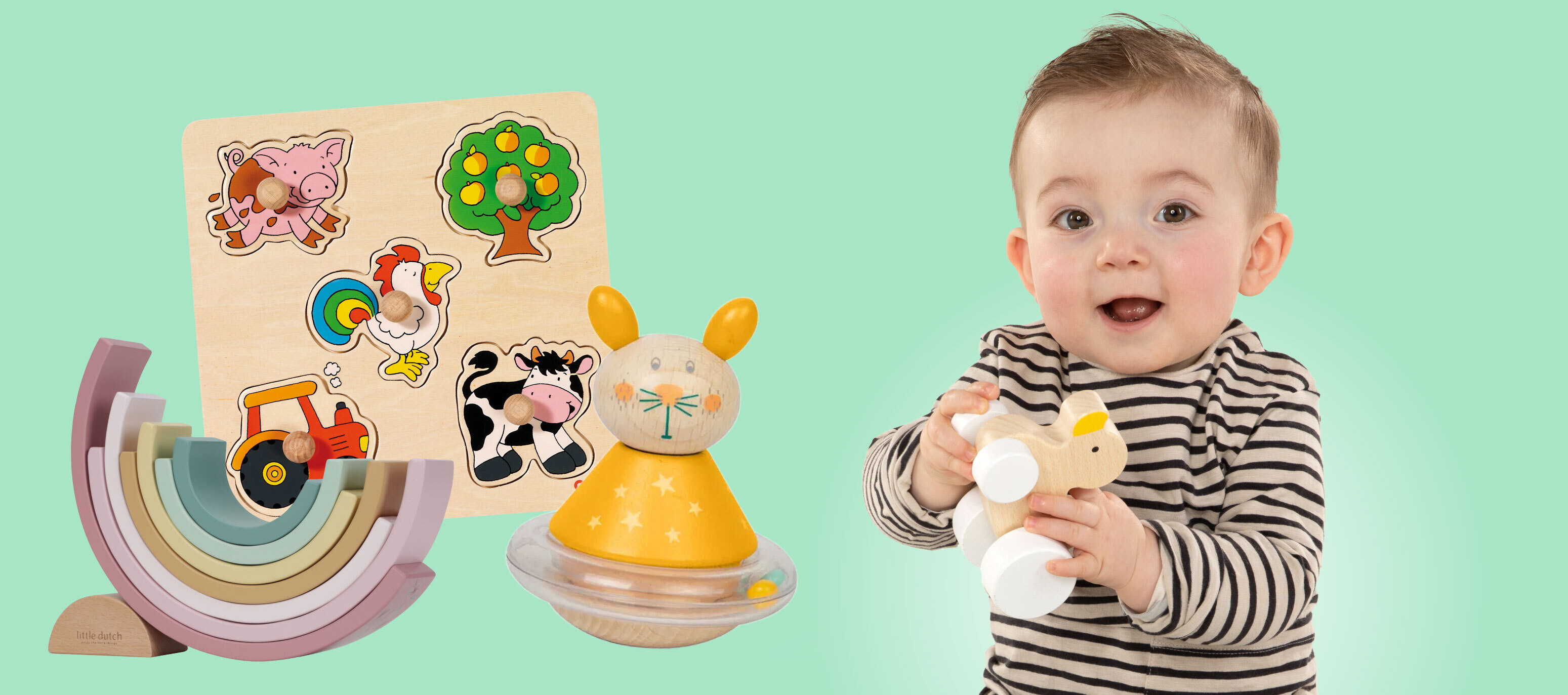 Het leukste houten speelgoed voor baby’s