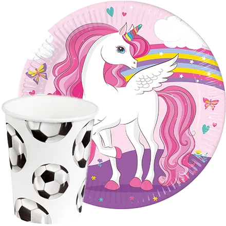 Borden en bekers voor elk kinderfeestje