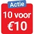 Tien voor Tien euro