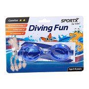 SportX Kinder-Schwimmbrille Comfort – Blau