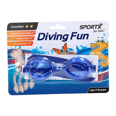 SportX Kinder-Schwimmbrille Comfort – Blau
