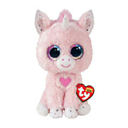 Ty Beanie Boo's Pink Snookie Unicorn, 15cm