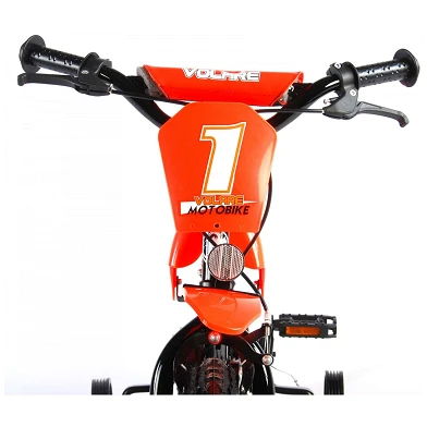 Volare Motorbike Fiets - 12 inch - Oranje - Twee handremmen
