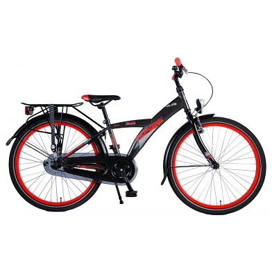 Volare Thombike City Fiets - 24 inch - Grijs/Rood