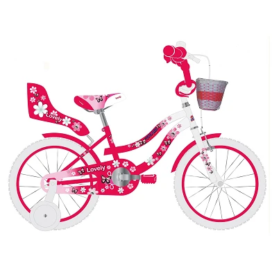 Volare Lovely Fiets - 12 inch - Rood Wit