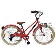 Volare Melody Fiets - 24 inch - Pastel Rood - 6 speed
