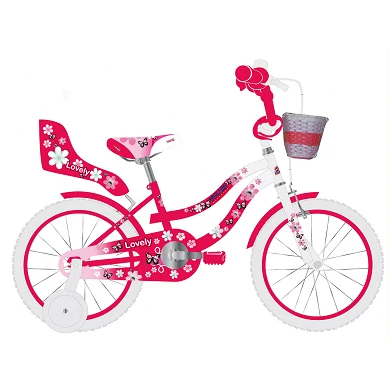 Volare Lovely Fiets - 14 inch - Rood Wit
