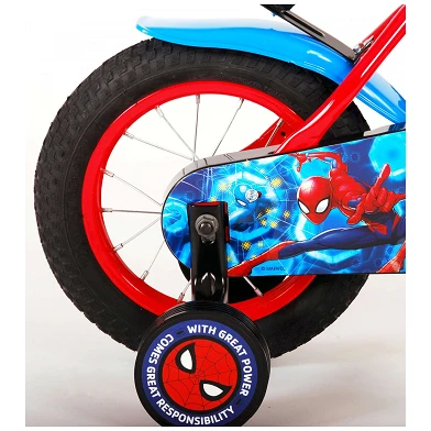 Spider-Man Fiets - 12 inch - Blauw/Rood