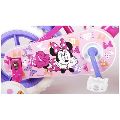 Disney Minnie Cutest Ever! Fiets - 10 inch - Roze/Wit/Paars