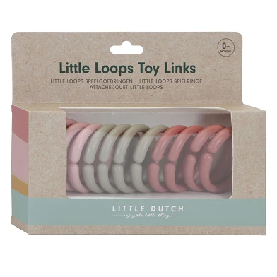 Little Dutch Little Loops Speelgoedringen Roze, 12dlg. 
