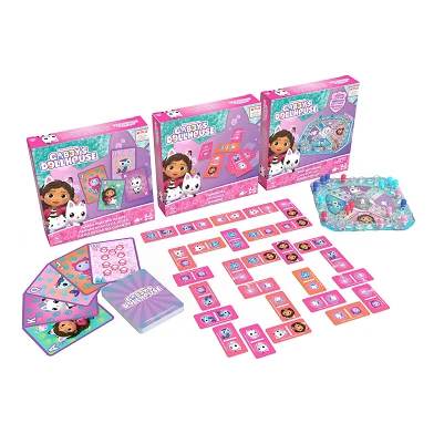 Gabby et la maison magique - Jeu Pop Up, Jeu de Cartes et Jeux Domino et Puzzle Pack