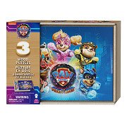 PAW Patrol The Mighty Movie – Holzpuzzle, 3-teilig.