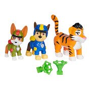 Figurines PAW Patrol Jungle Pups - Chase, Tracker Tiger, 5 pièces.