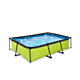 EXIT Lime zwembad 300x200x65cm met filterpomp - groen