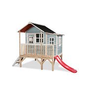 EXIT Loft 350 houten speelhuis - blauw