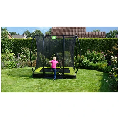 EXIT Silhouette inground trampoline 153x214cm met veiligheid