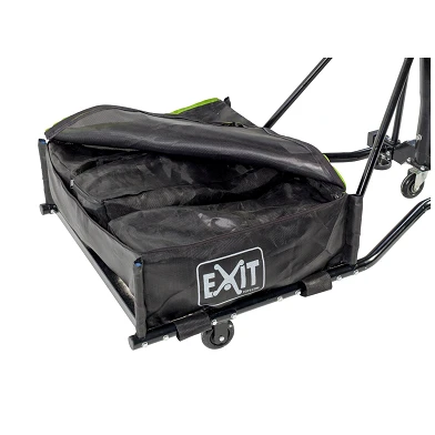 EXIT Galaxy verplaatsbaar basketbalbord op wielen - groen/zw