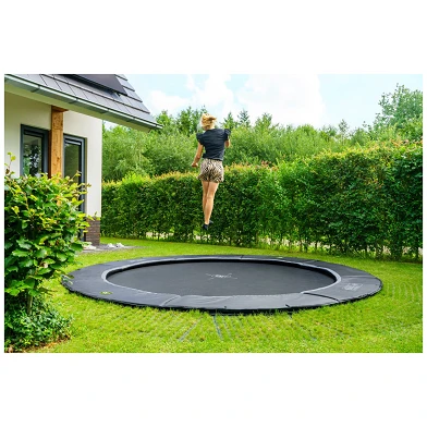 EXIT Dynamic groundlevel trampoline �305cm met Freezone vei