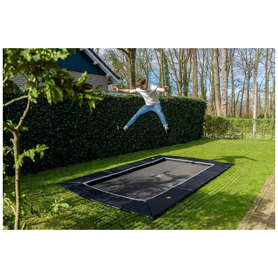 EXIT Dynamic groundlevel trampoline 275x458cm met Freezone v