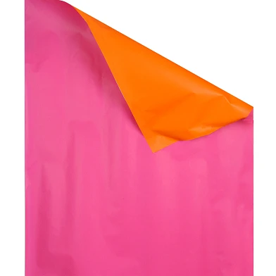 Inpakpapier Dubbelzijdig Oranje/Roze, 3 mtr