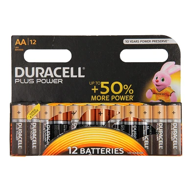 Duracell Plus Power Duralock Alkaline AA/LR6, 12st.