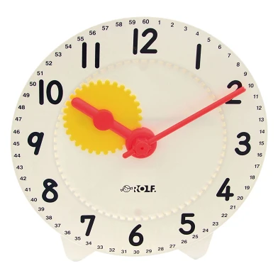 Rolf - Horloge d'apprentissage avec roue dentée, 28cm
