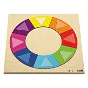 Rolf - Reliefpuzzle Entdecken Sie die Farbe und Form Regenbogenkreis, 16-tlg.