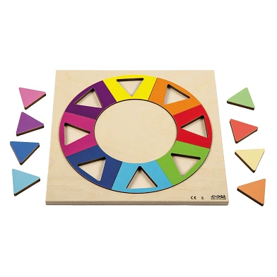 Rolf - Puzzle en relief Découvrez la couleur et la forme du cercle arc-en-ciel, 16 pcs.