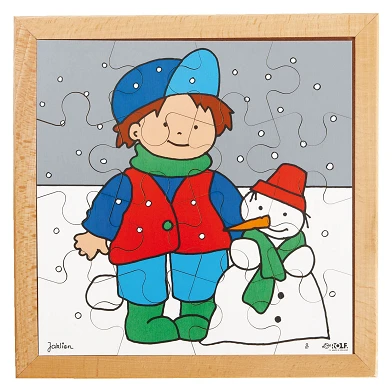 Rolf - Holzpuzzle Winter, 16 Teile.