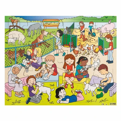 Rolf - Puzzle en bois Zoo pour enfants, 30 pcs.
