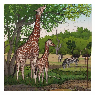 Rolf - Puzzle en bois Girafes, 49 pcs.