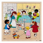 Rolf - Houten Legpuzzel Ziekenhuis, 64st.