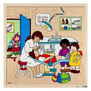 Rolf - Houten Legpuzzel Tandarts, 64st.