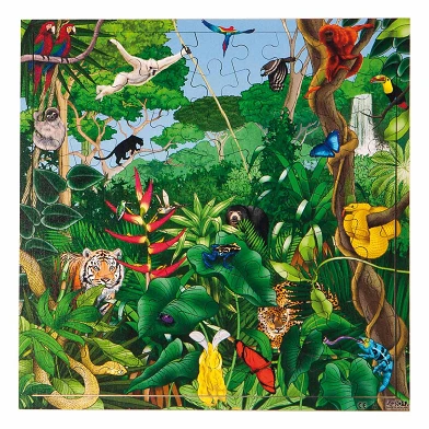 Rolf Connect - Puzzle en bois Forêt tropicale, 81e.