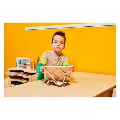 Rolf - Puzzle en forme de bois en relief Découvrez les triangles, 10 pcs.