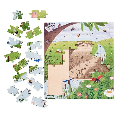 Rolf - Puzzle en bois Jardin d'insectes, 72 pcs.