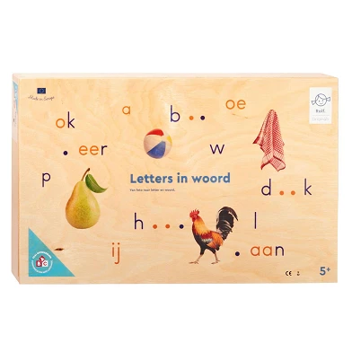 Rolf Originals - Jeu de lettres en langage mot dans une boîte en bois