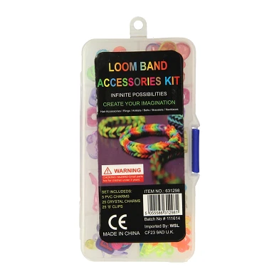 Loom Band Accesoires Kit, 55dlg.