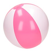 Ballon de plage Rose/Blanc, 40cm