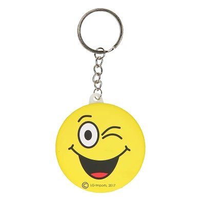 Schlüsselanhänger - Smiley mit Spiegel