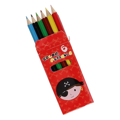 Crayons de couleur Pirate, 6 pcs.