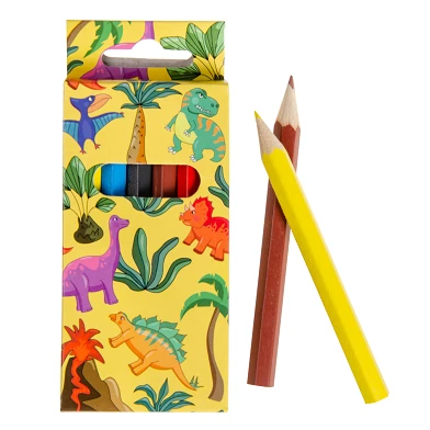 Crayons de couleur Dino, 6 pcs.