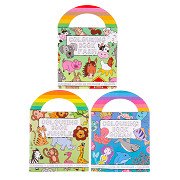 Livre de coloriage avec autocollants Animaux